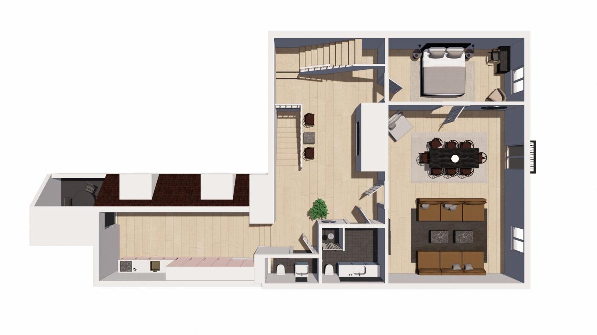 Modern 3br Duplex In Nyhavn W Private Balcony Leilighet